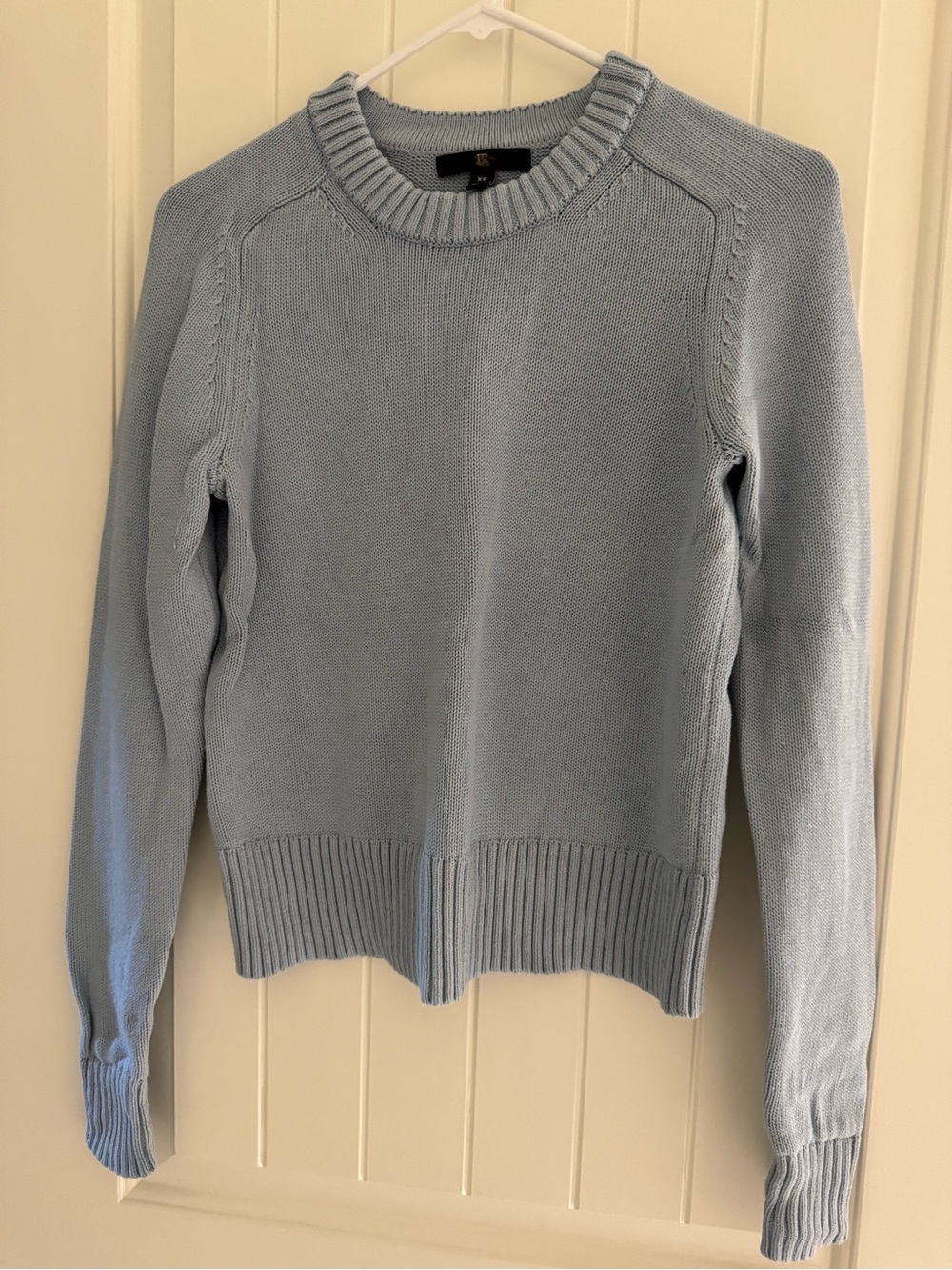 Banana Republic Women’s XS 100% cotton Light Blue Crewneck Sweater